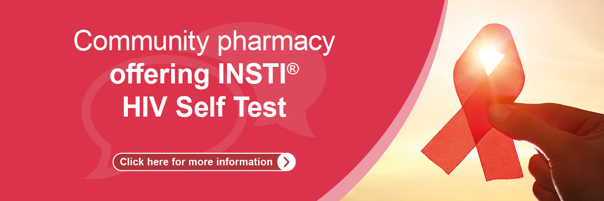 Community Pharmacy offering INSTI&reg; HIV Self Test